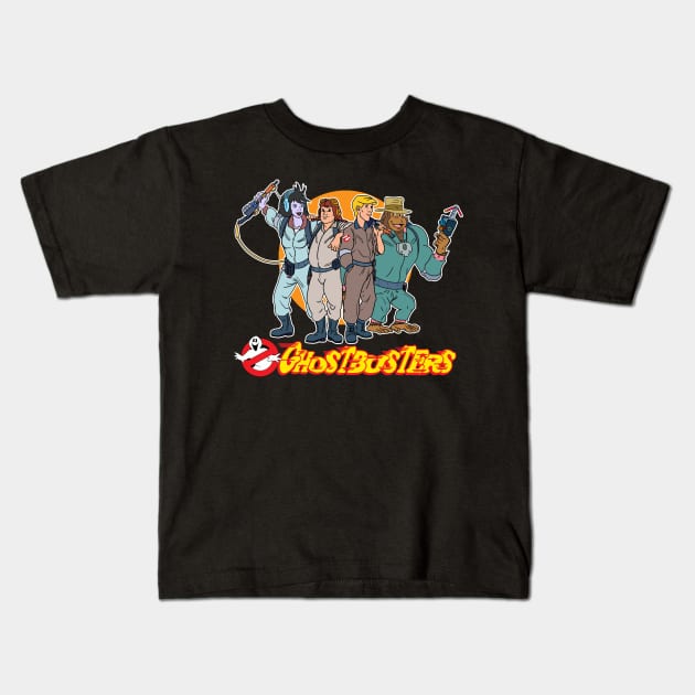 Ghostbusters Kids T-Shirt by AlanSchell76